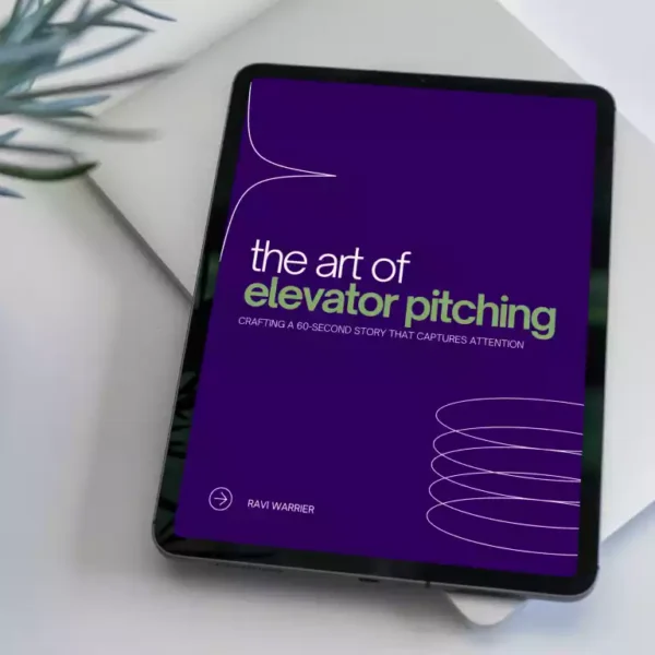 The Art of Elevator Pitching on a tablet